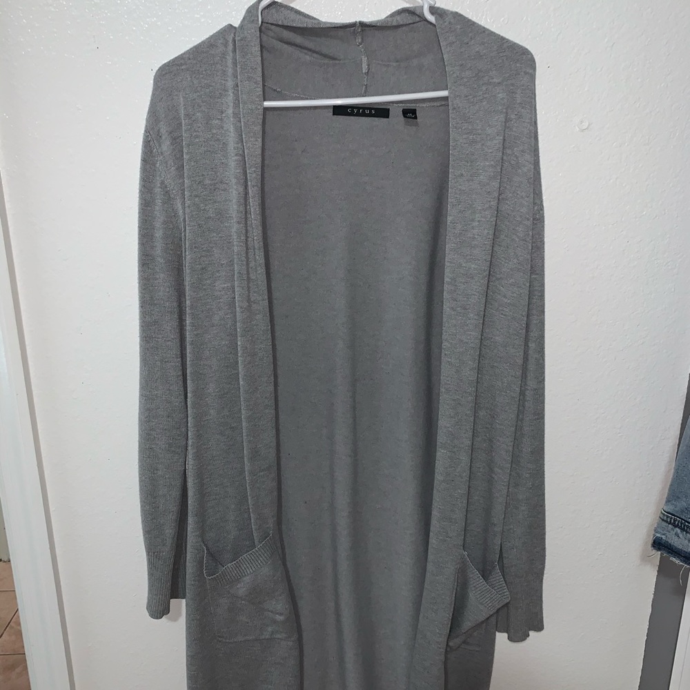 Grey Cardigan Long